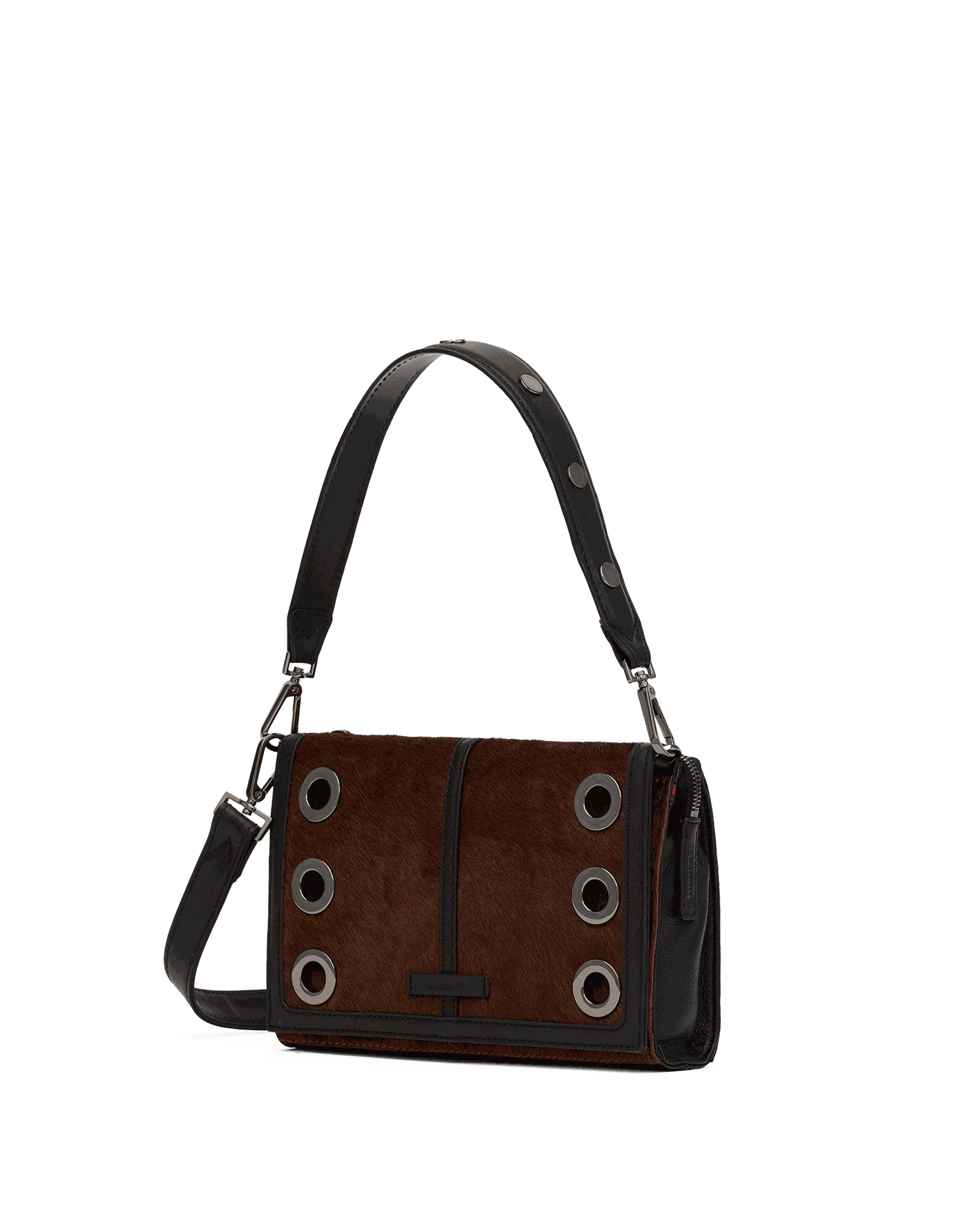 Montana Clutch | Calf Hair/Gunmetal | Sml - Image 6