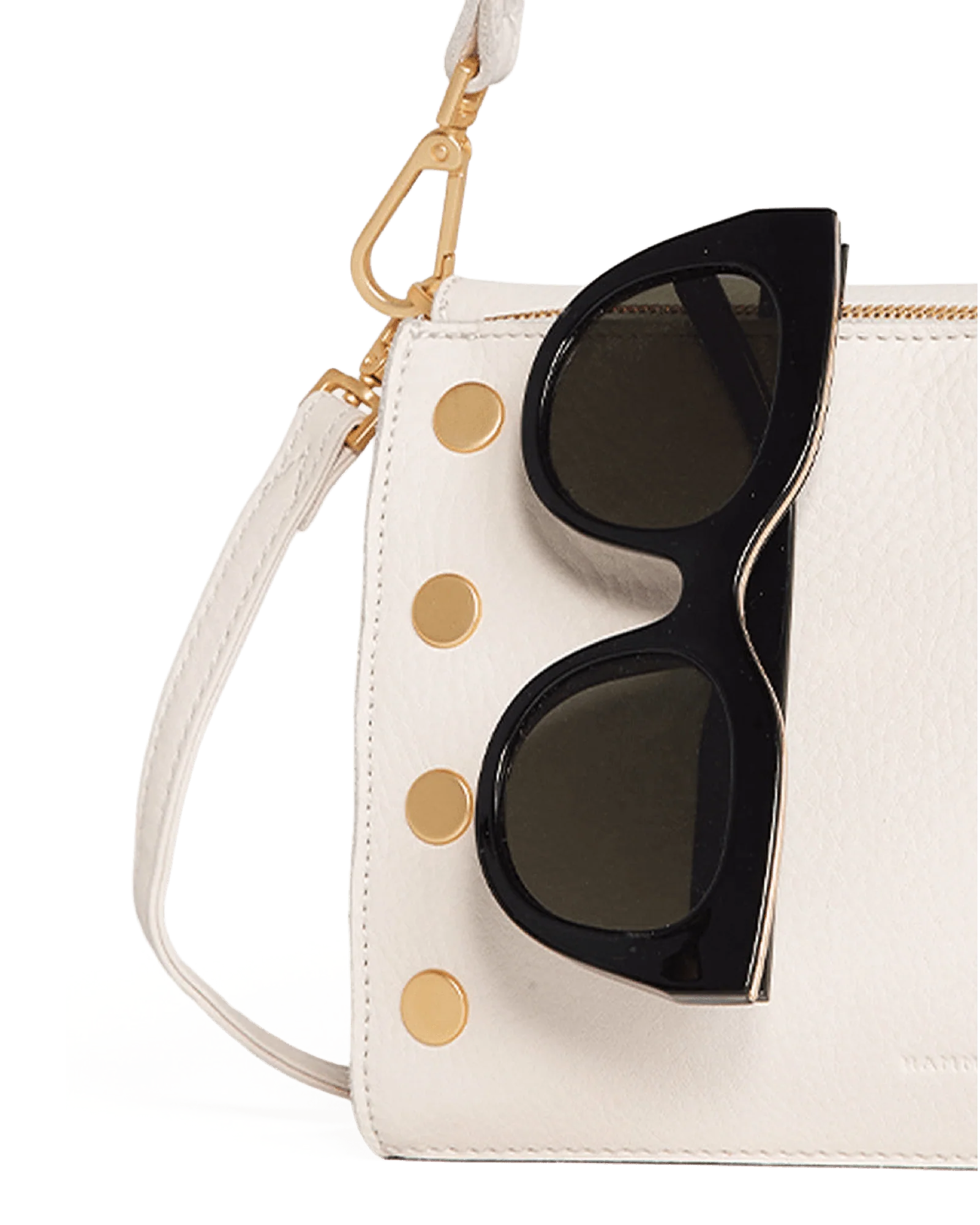 Montana Clutch | Calla Lily White/Brushed Gold | Sml - Image 5