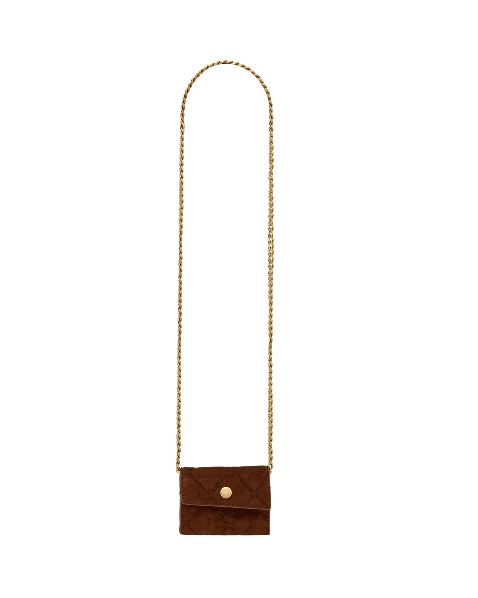 Montana Pendant | Chocolate Diamond Suede/Antique Gold - Image 9