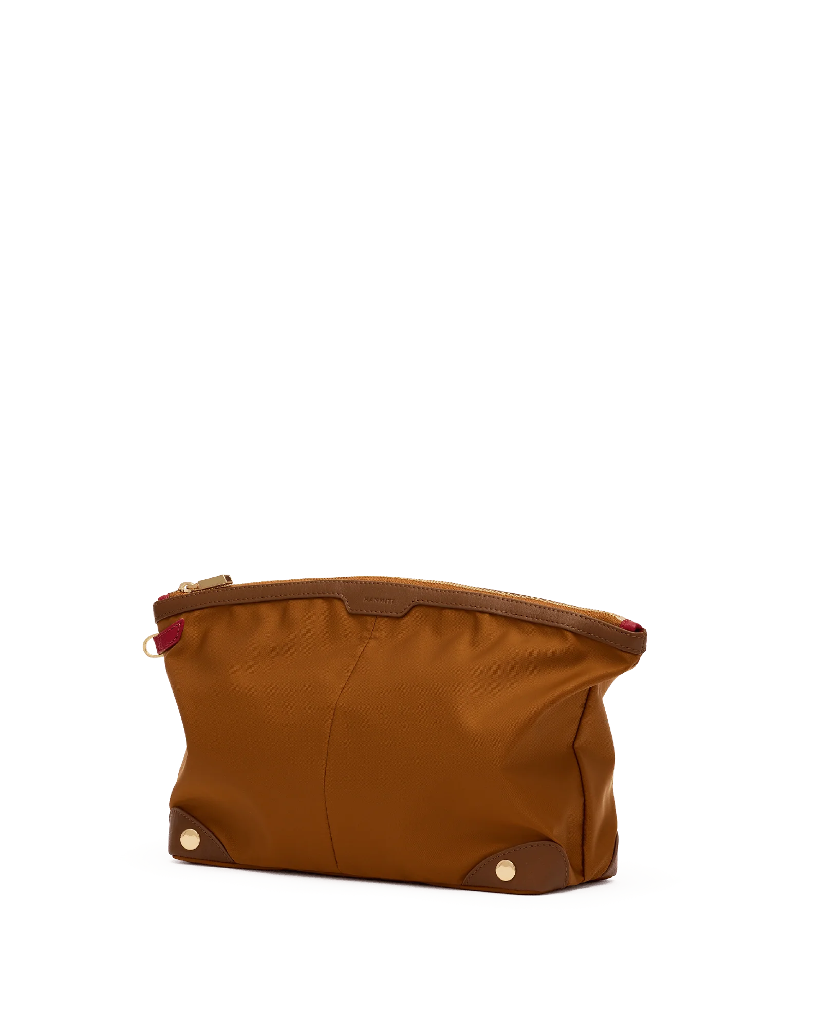 Nicky Cosmetic Pouch | Amber Nylon/Gold | Lrg - Image 5
