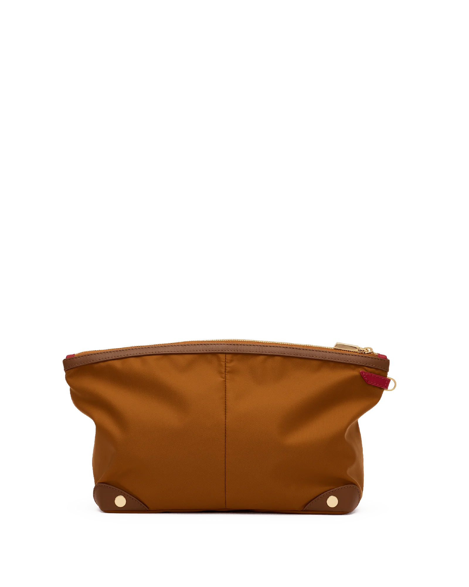 Nicky Cosmetic Pouch | Amber Nylon/Gold | Lrg - Image 7