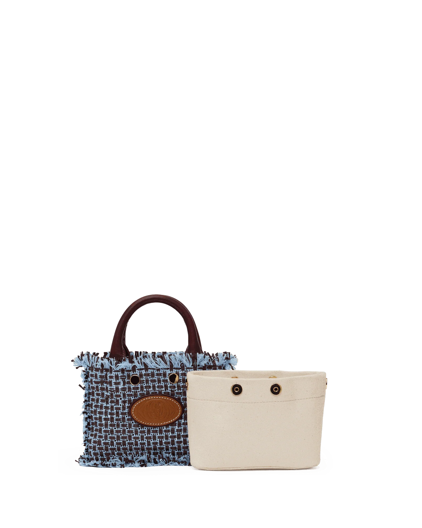 Olympia Tote | Blueberry Sorbet/Gold | Mini - Image 8