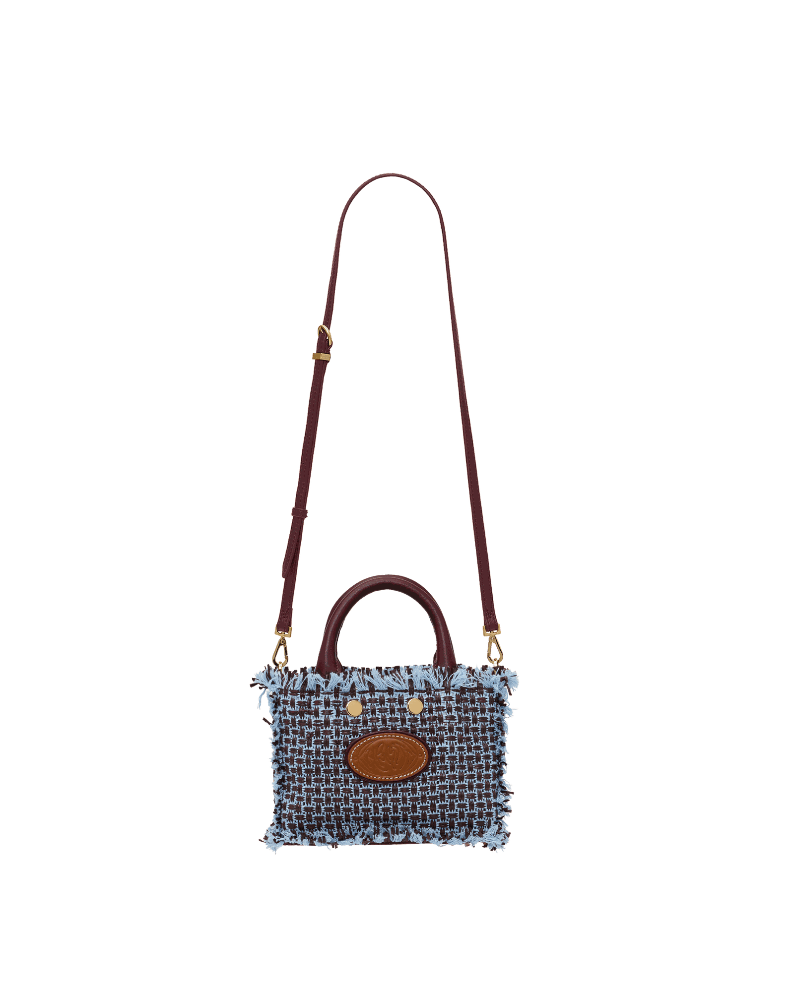 Olympia Tote | Blueberry Sorbet/Gold | Mini - Image 9