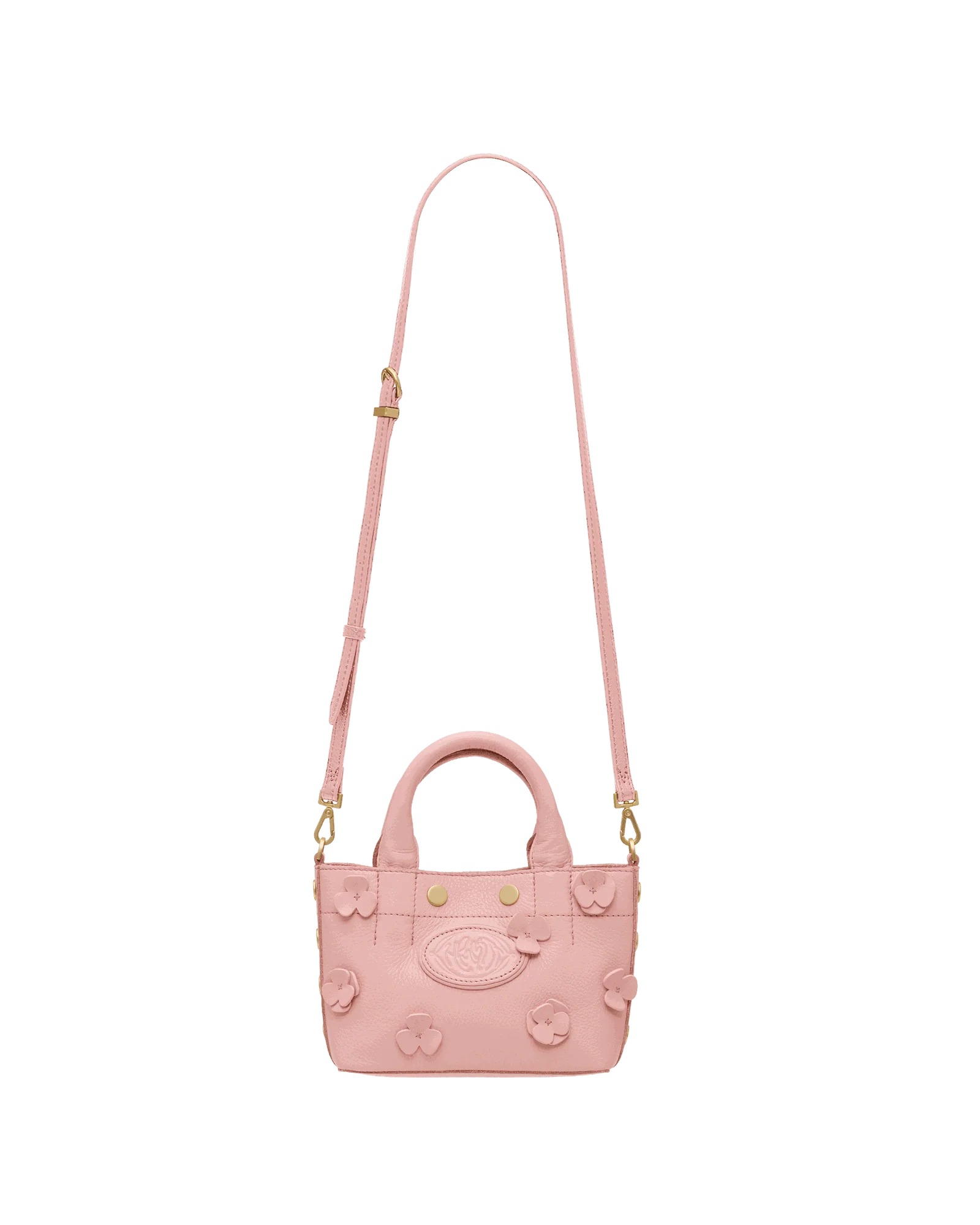 Olympia Tote | Flamingo Flora/Brushed Gold | Mini - Image 8