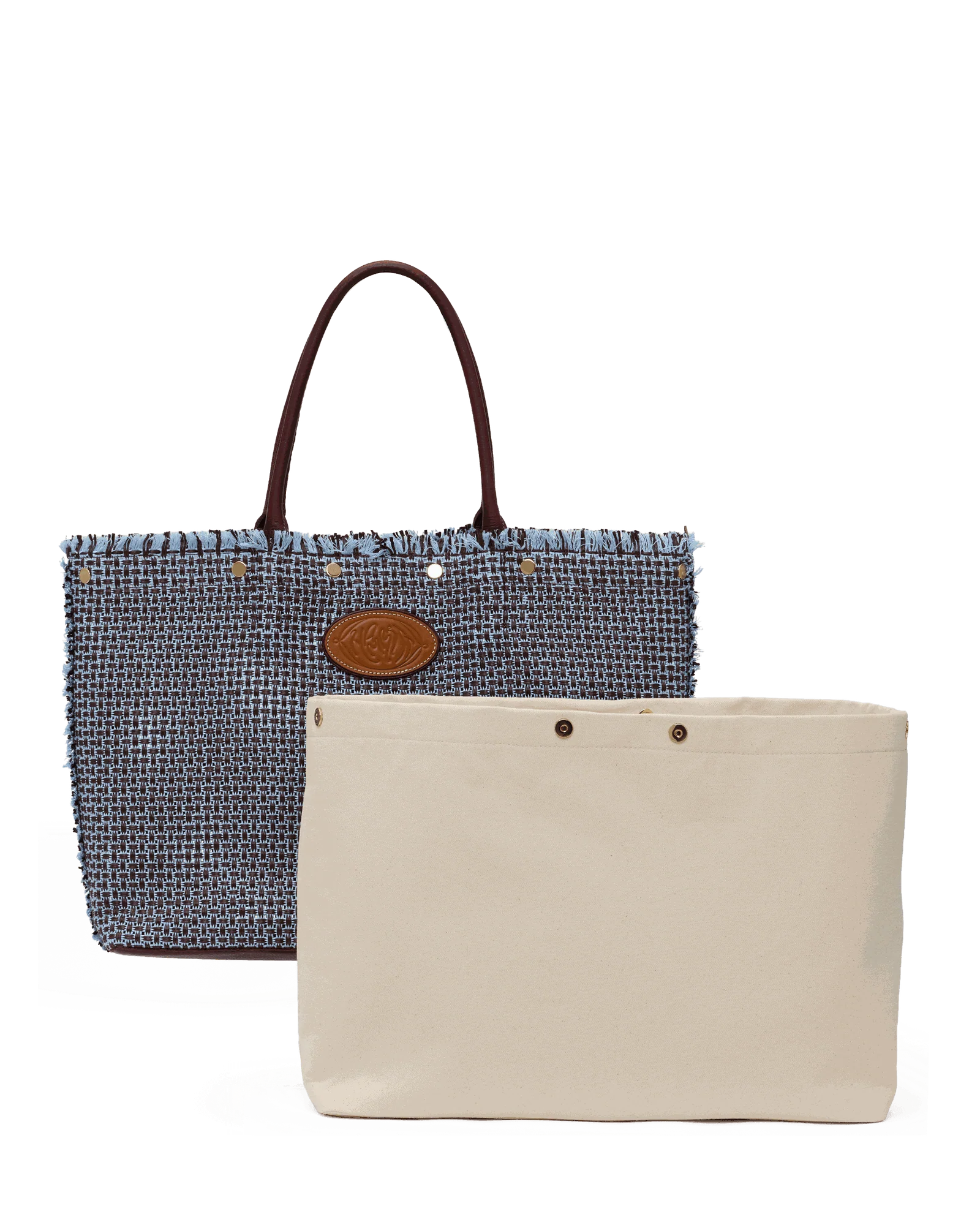 Olympia Tote | Blueberry Sorbet/Gold - Image 11