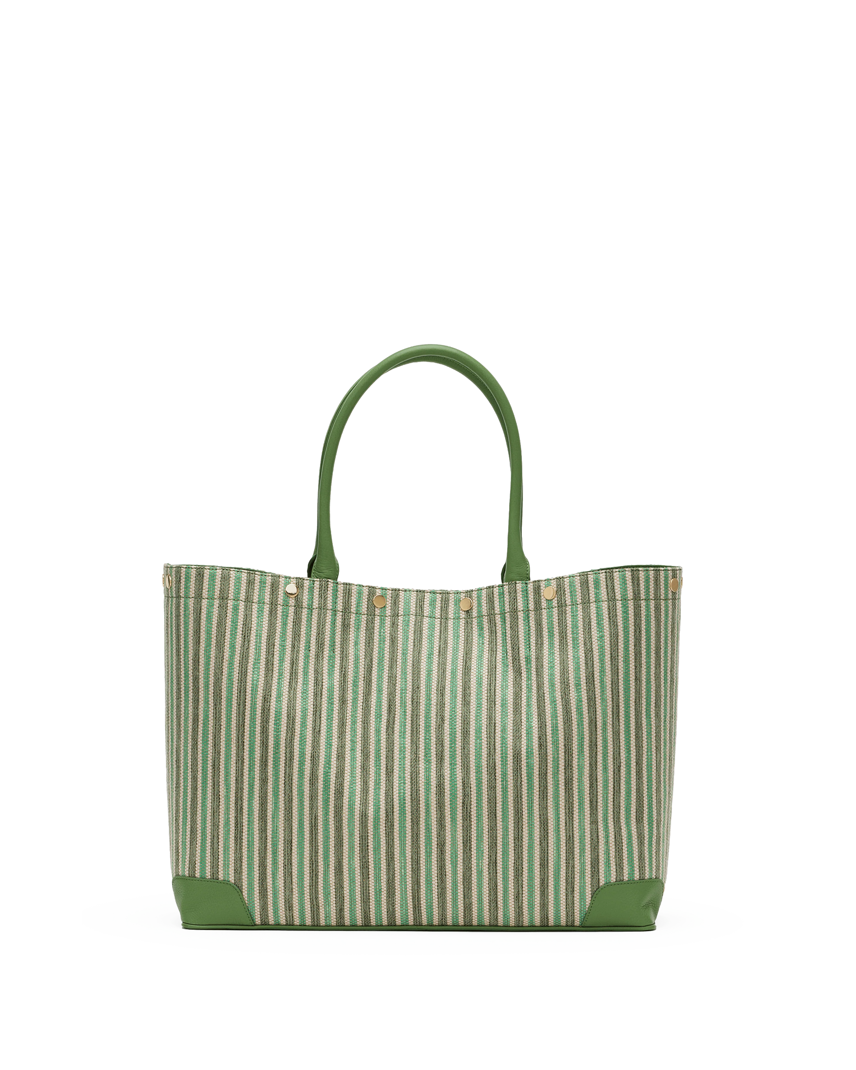 Olympia Tote | Pickle Stripe/Gold - Image 7