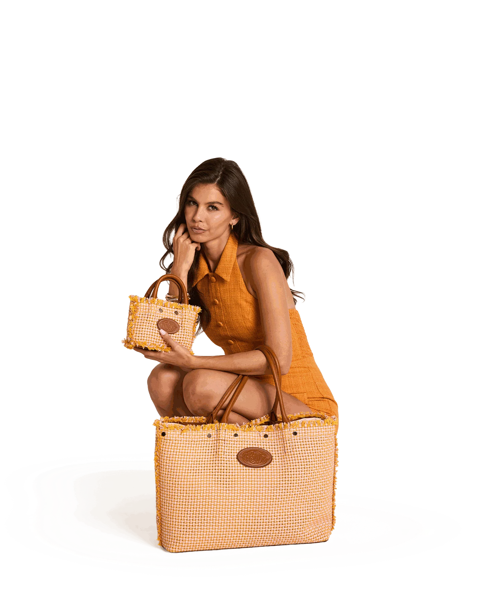 Olympia Tote | Pink Lemonade/Gold - Image 7