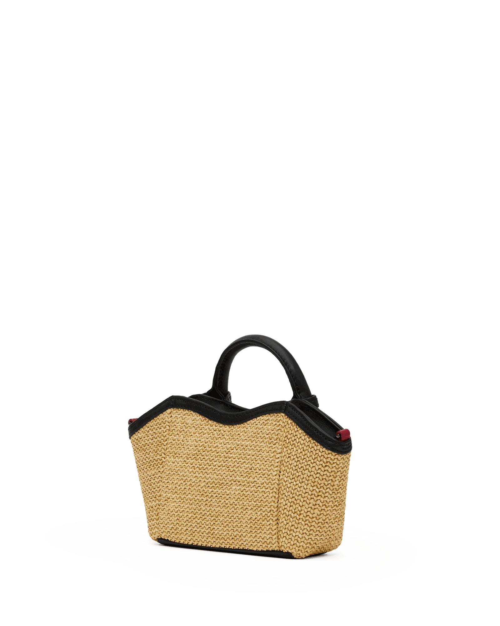 Paul | Noir Smooth Raffia/Gunmetal | Mini - Image 7
