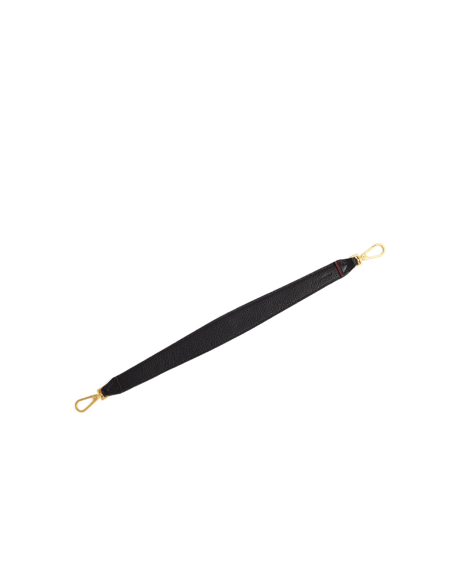 Riveted Shoulder Strap | Black Pebbled/Brushed Gold - Image 4