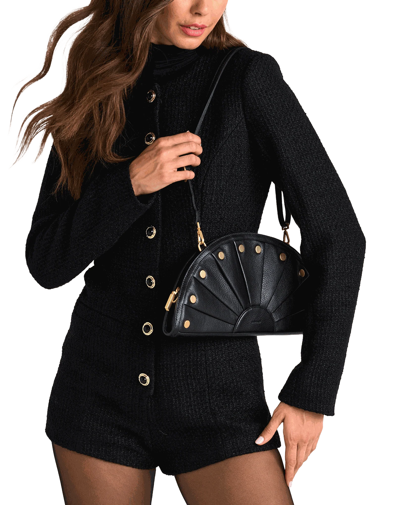 Shelley Clutch | Black/Brushed Gold - Image 7