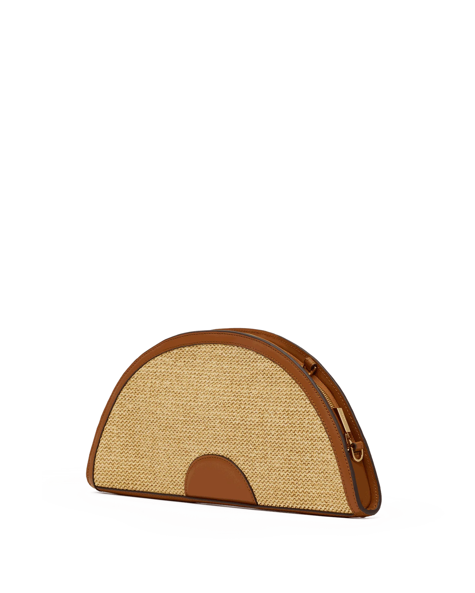 Shelley Clutch | Cocoa Raffia/Gold - Image 12