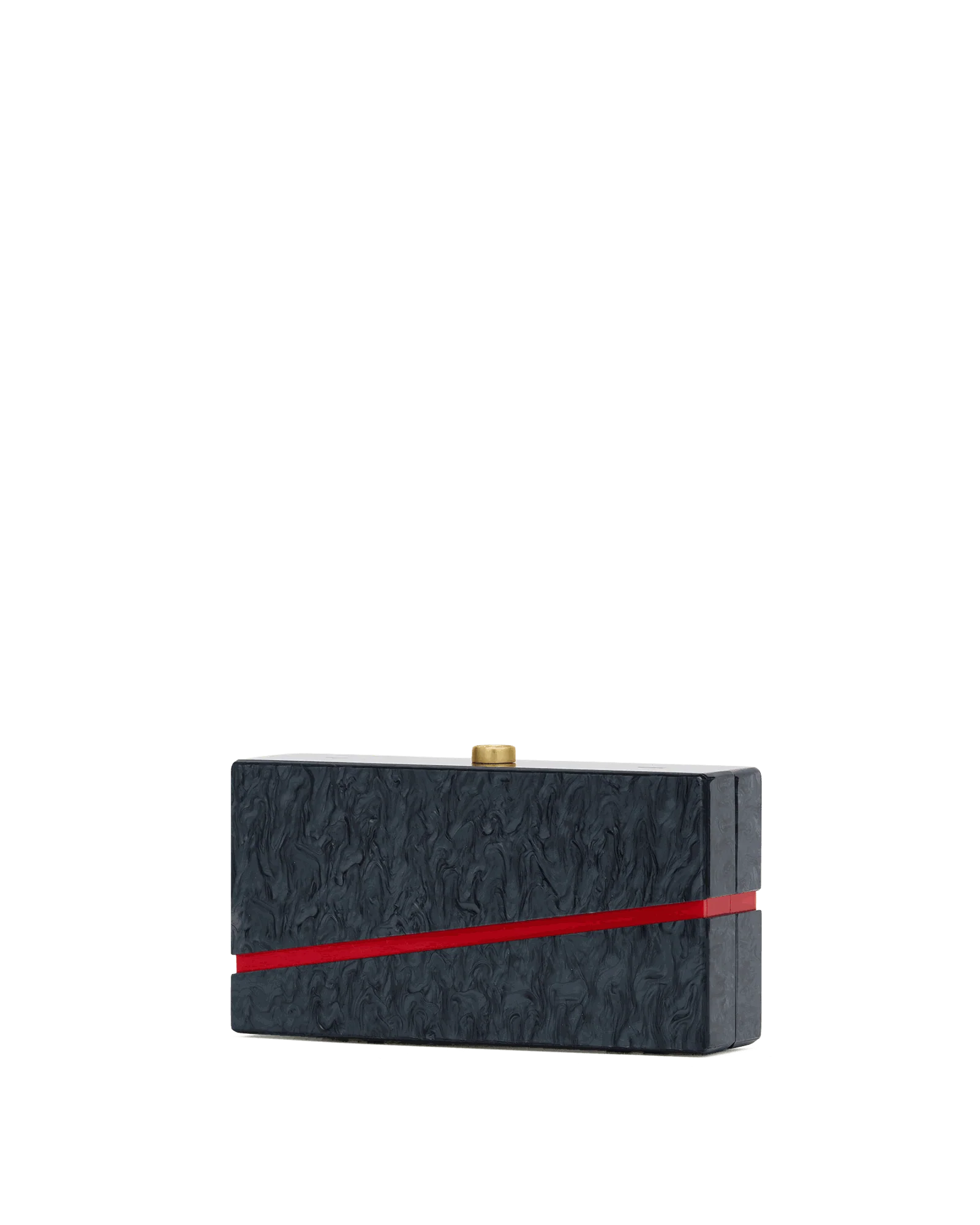 Soiree Clutch | Carrara Black/Brushed Gold | Med - Image 8