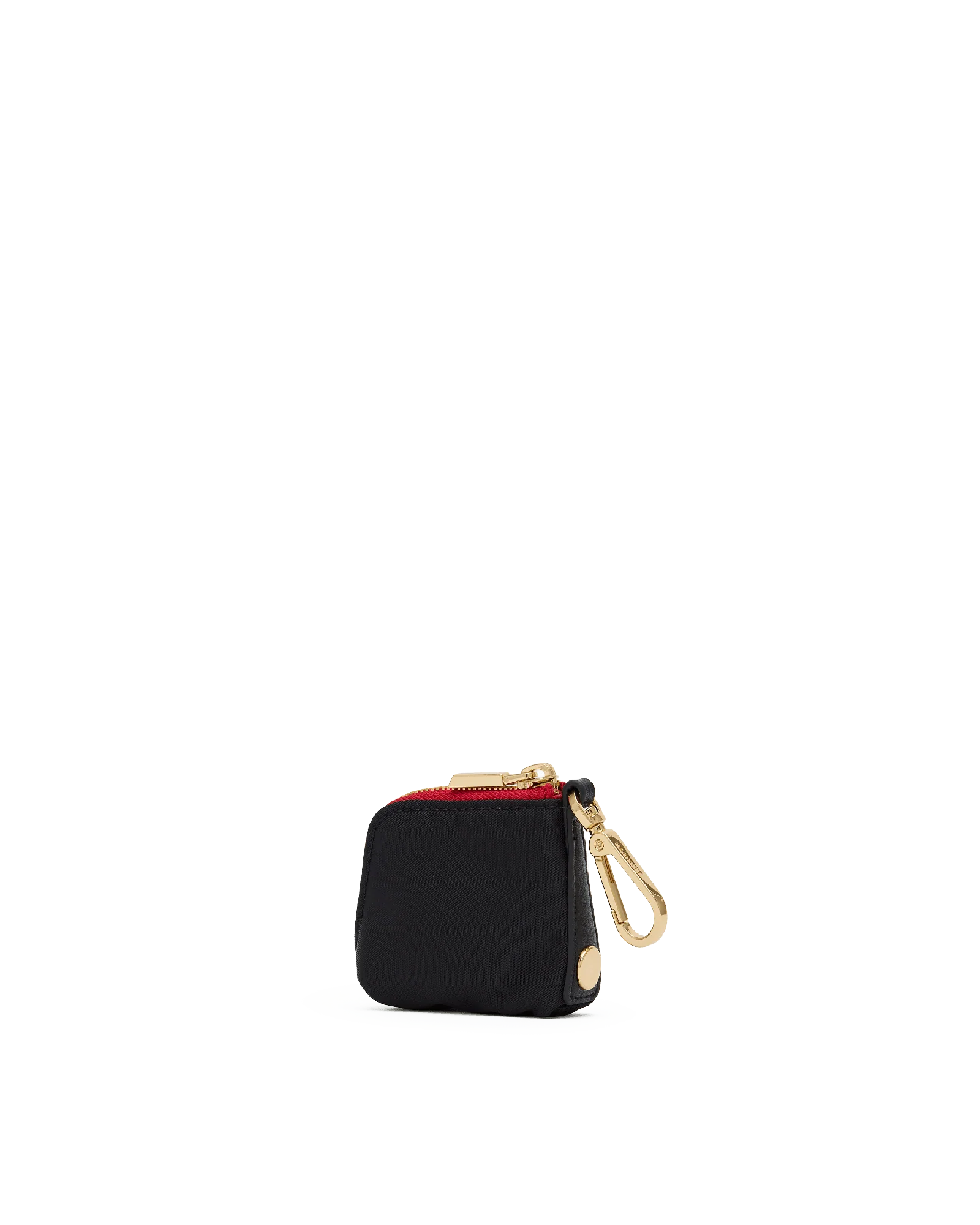 Syd Pouch | Black Nylon/Gold Red Zip - Image 2