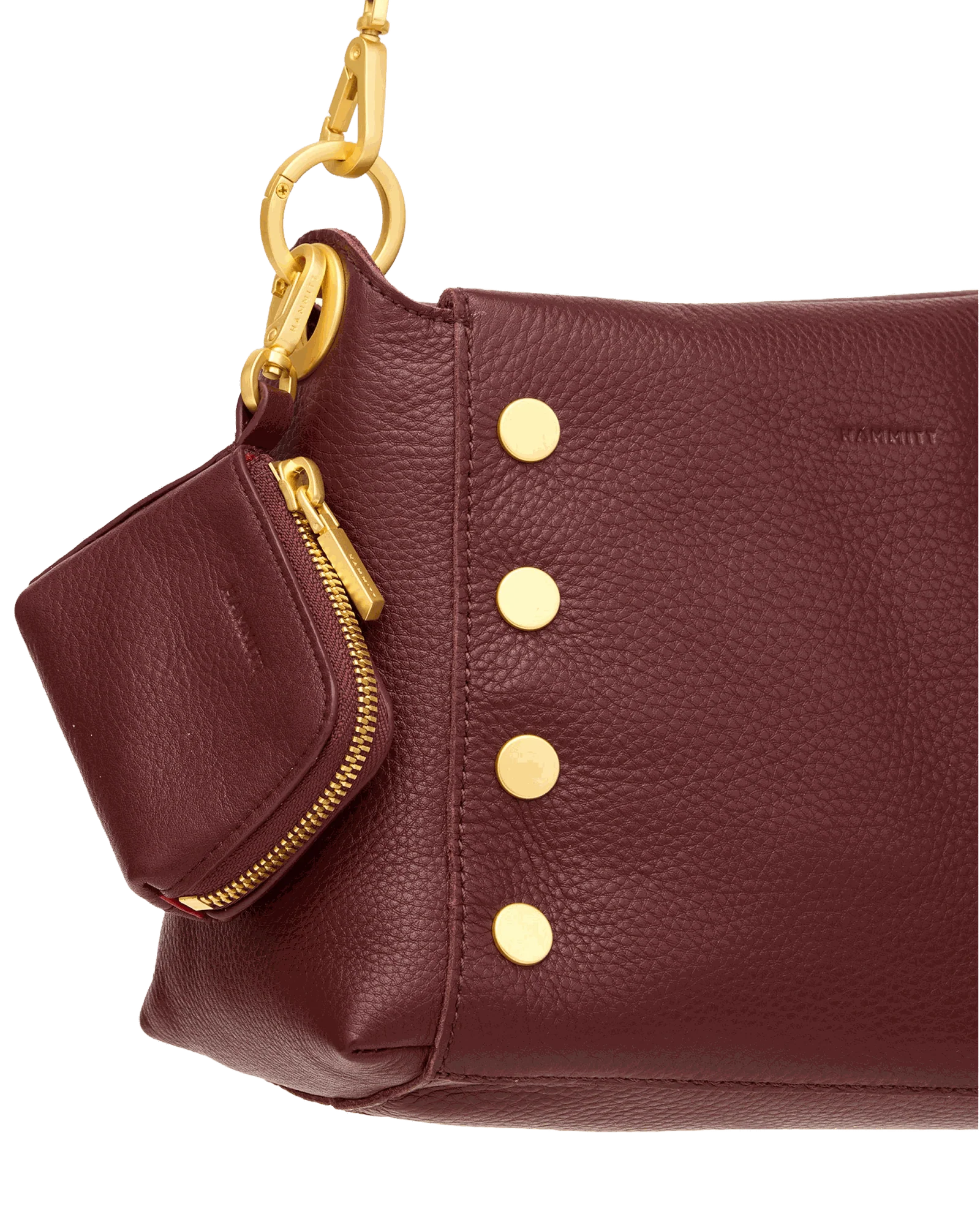 Syd Pouch | Cherrywood Pebble/Brushed Gold - Image 7