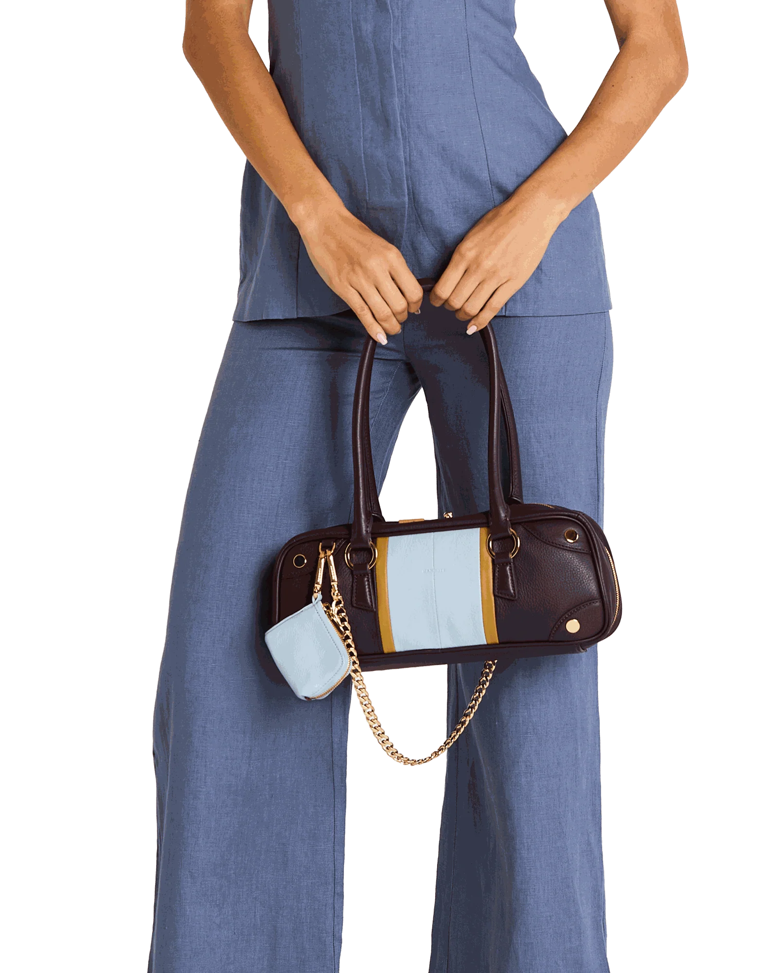 Syd Pouch | Hazy Blue/Gold - Image 4