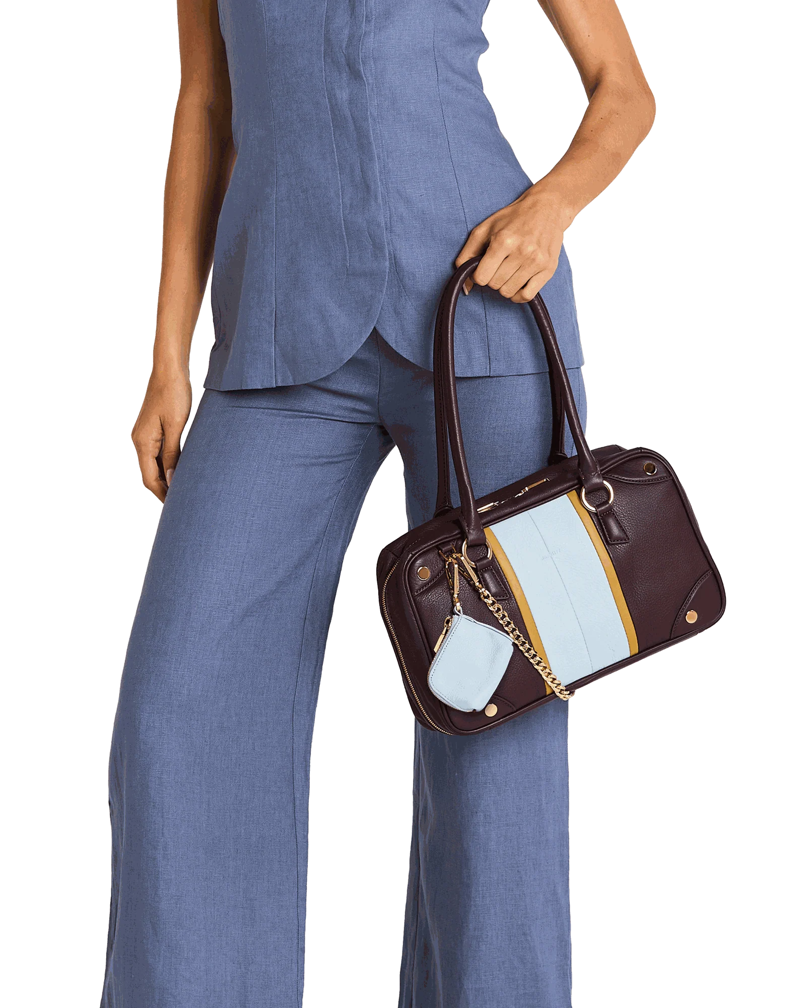 Syd Pouch | Hazy Blue/Gold - Image 5