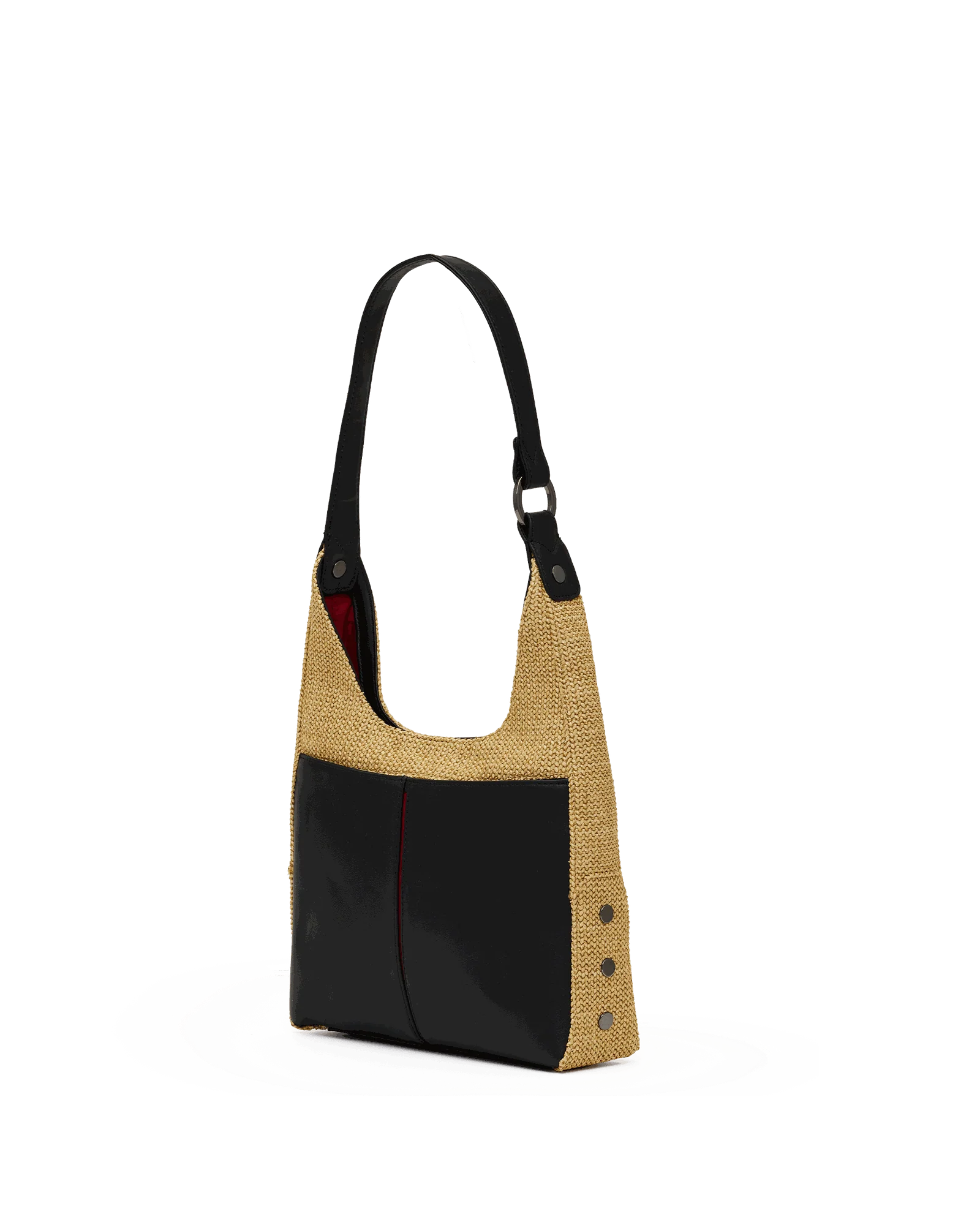 Tim | Noir Smooth Raffia/Gunmetal | Med - Image 3