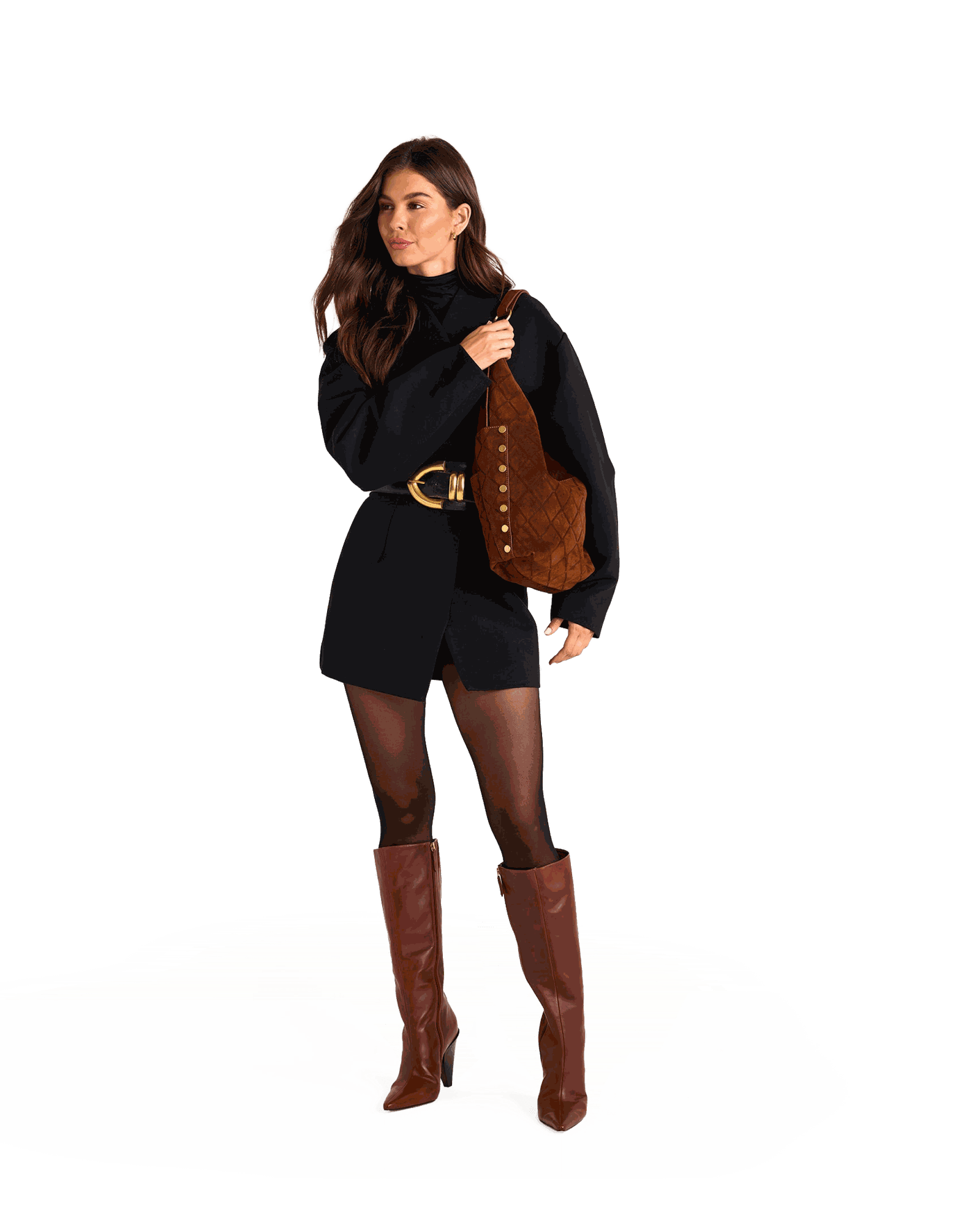 Tom Zip | Chocolate Diamond Suede/Antique Gold | Lrg - Image 4