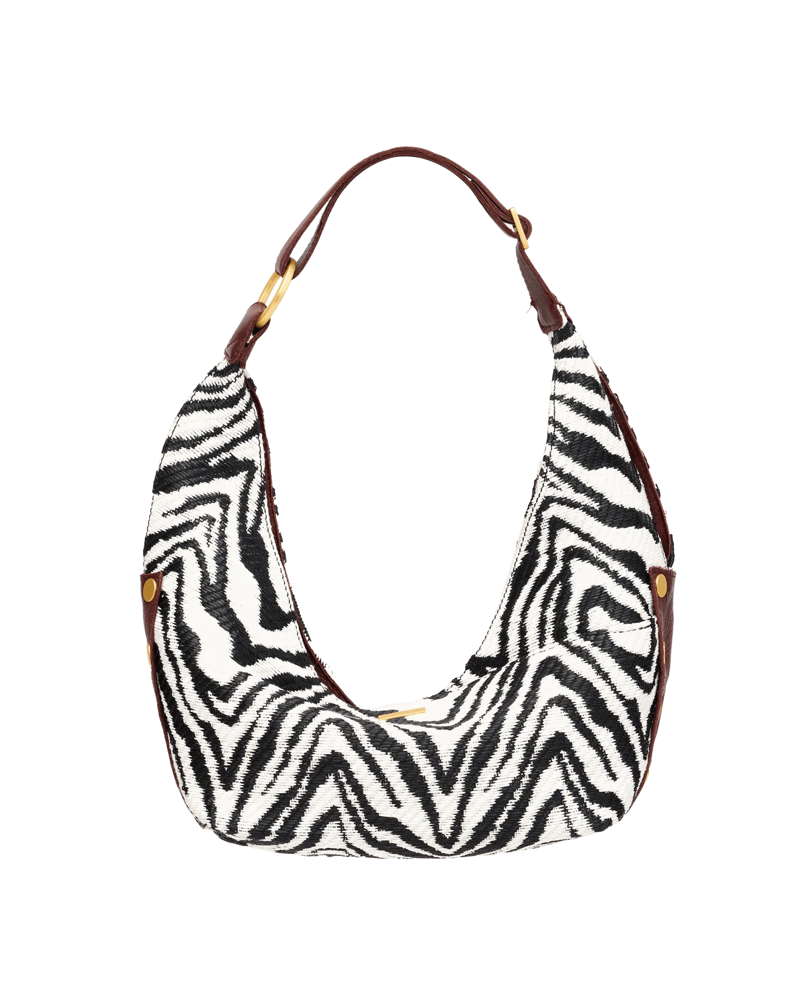 Tom Zip | Zebra/Brushed Gold | Med - Image 10