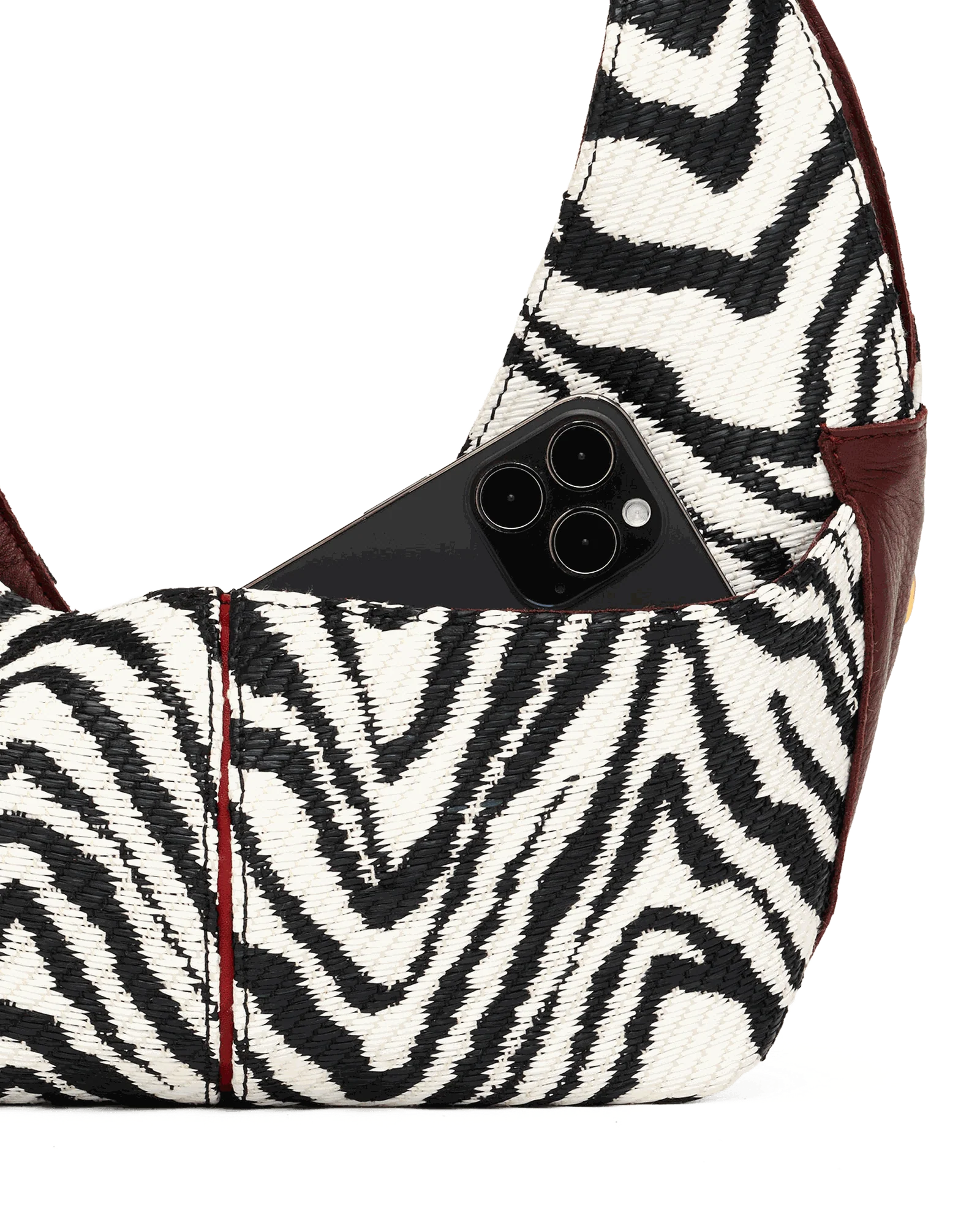 Tom Zip | Zebra/Brushed Gold | Med - Image 11