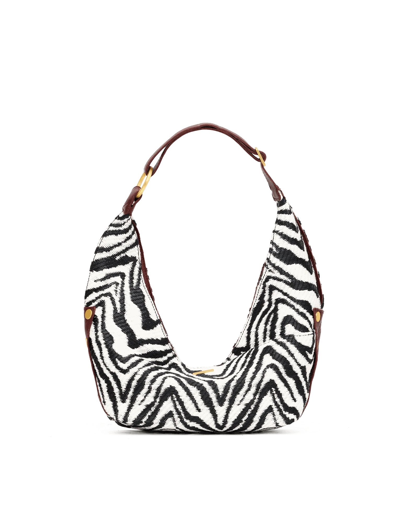 Tom Zip | Zebra/Brushed Gold | Med - Image 3