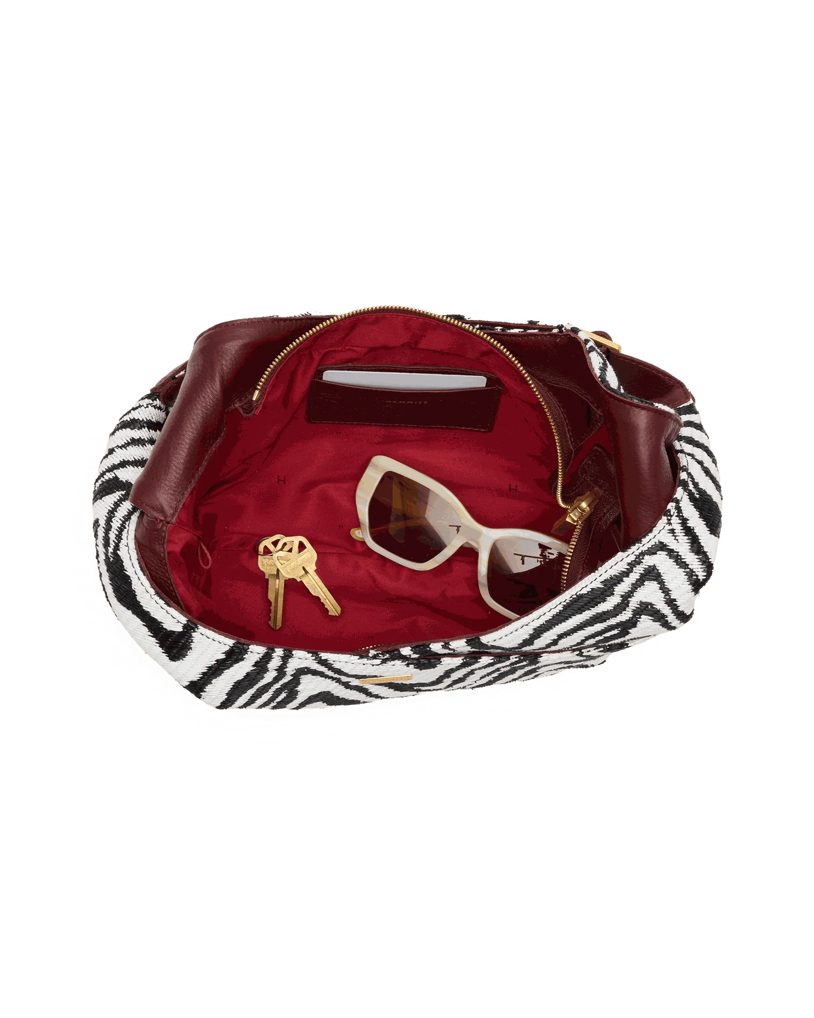 Tom Zip | Zebra/Brushed Gold | Med - Image 4