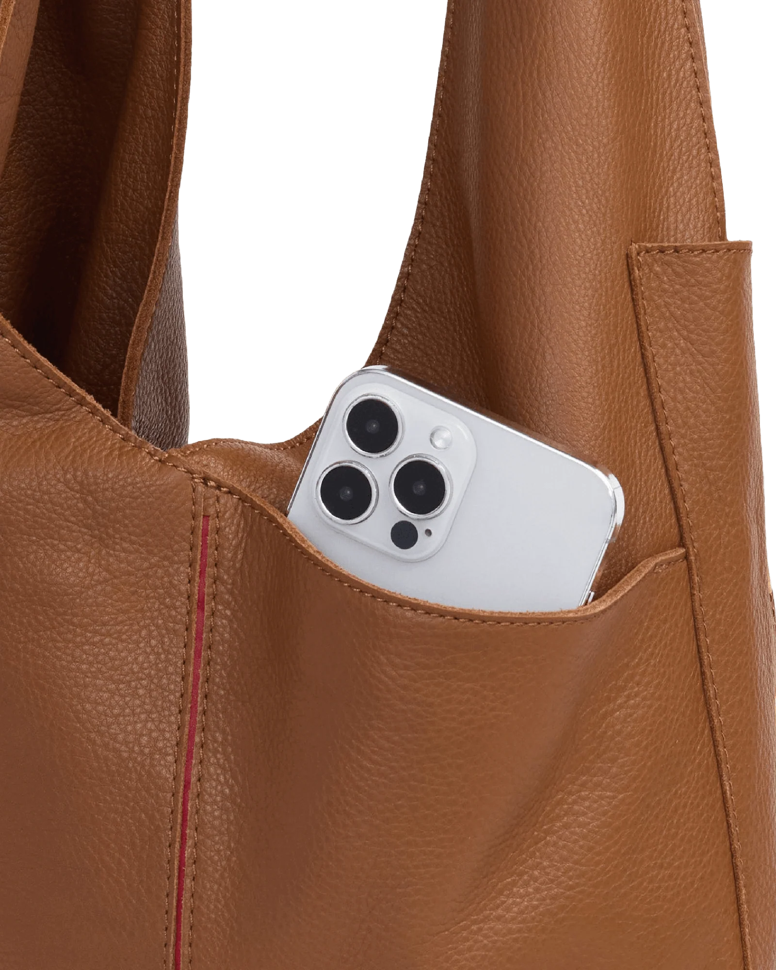 Tom Zip | Mahogany Pebble/Brushed Gold Red Zip | Lrg - Image 8