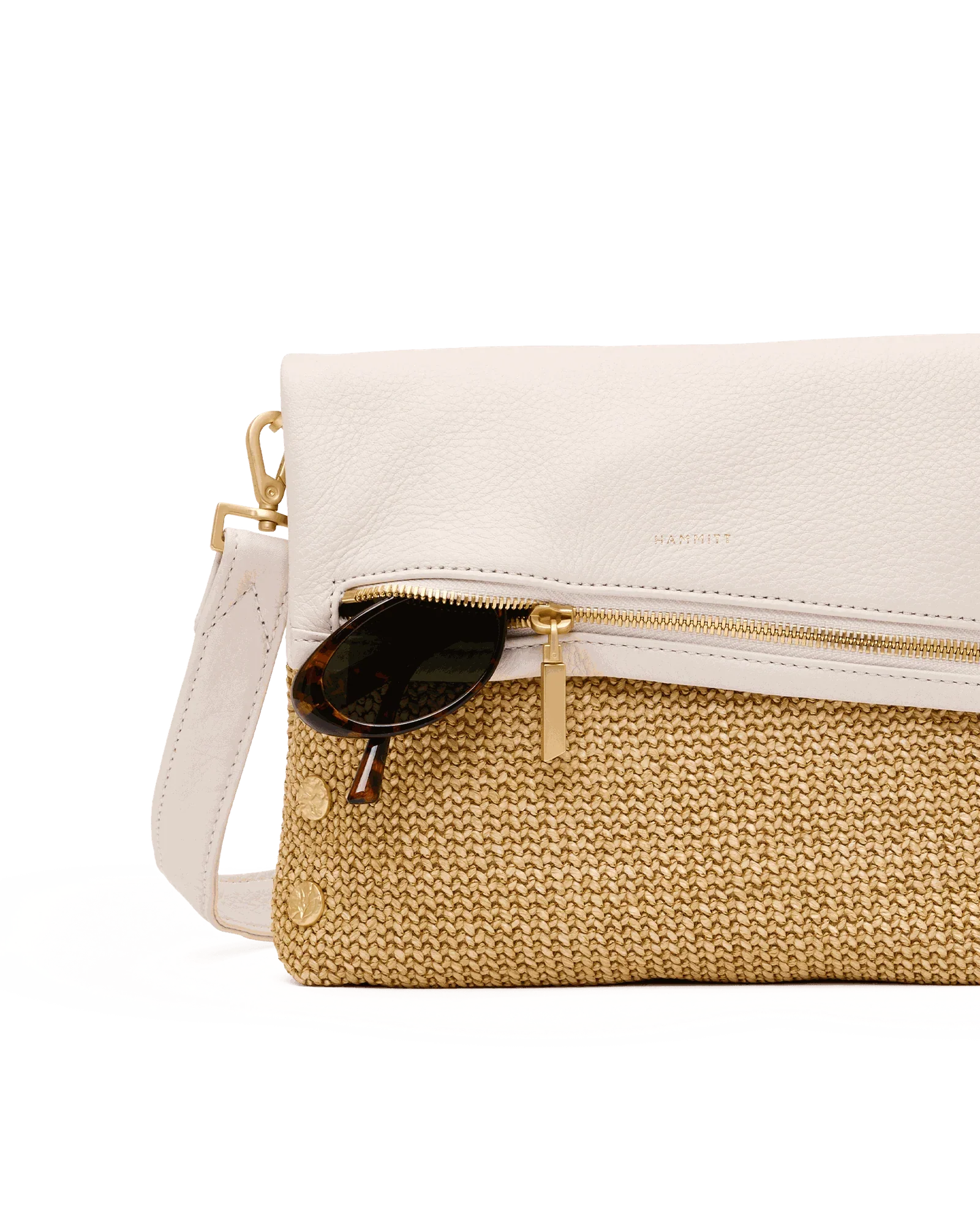 VIP | Calla Lily White Raffia/Brushed Gold Hammered | Med - Image 7