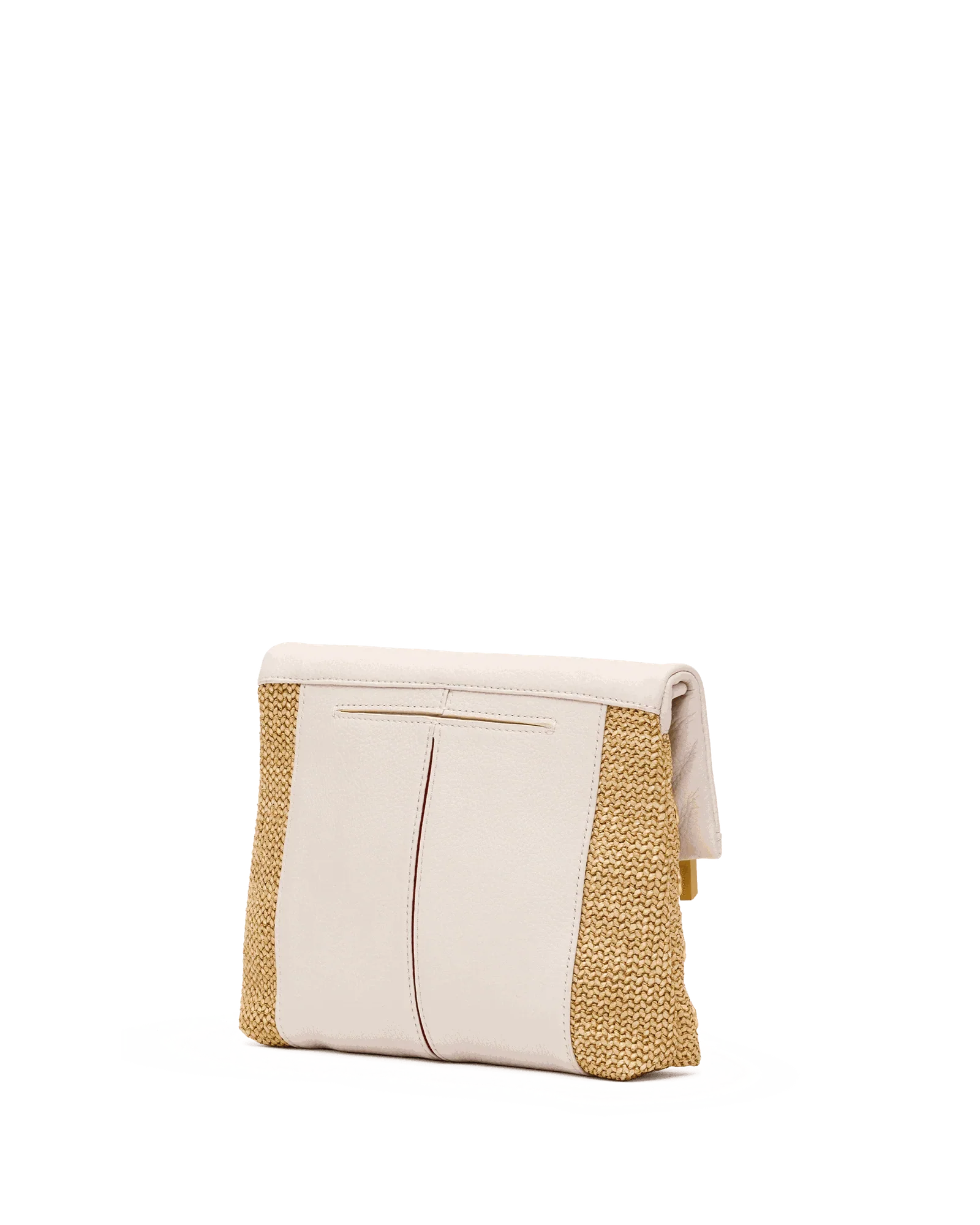 VIP | Calla Lily White Raffia/Brushed Gold Hammered | Med - Image 8
