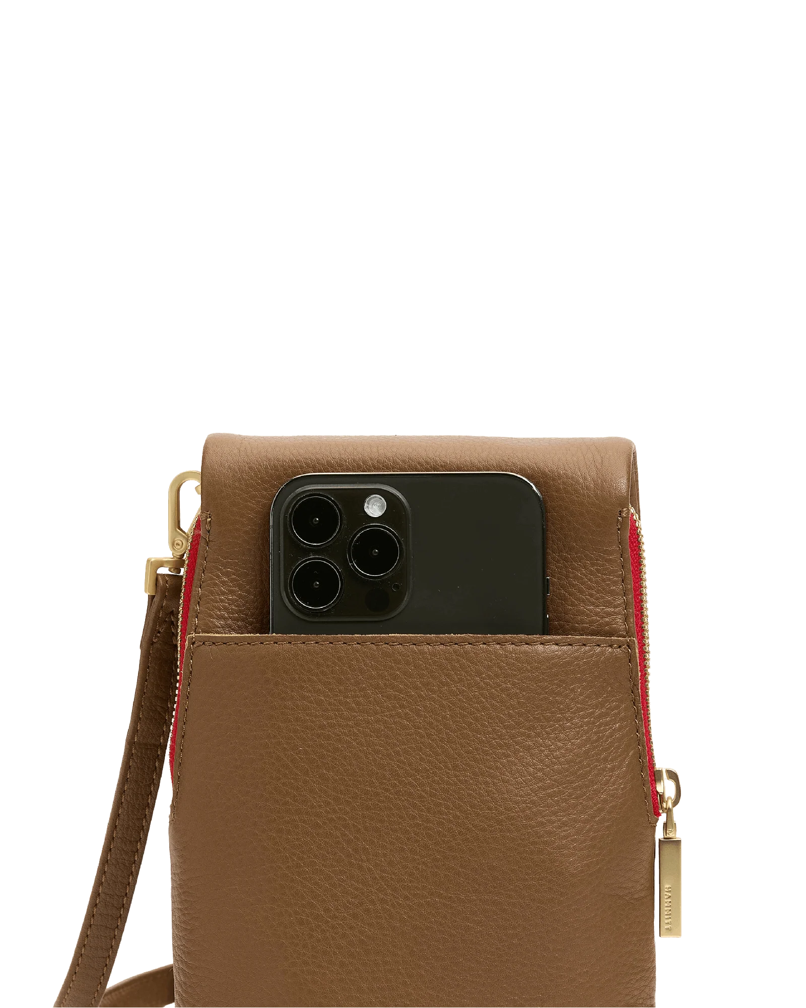 VIP Mobile | Mahogany Pebble/Brushed Gold Red Zip - Image 8