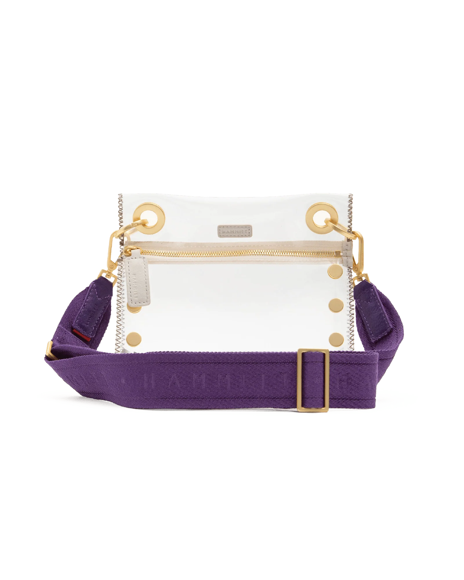 Webbing Crossbody Strap | Game Day Purple/Brushed Gold - Image 2