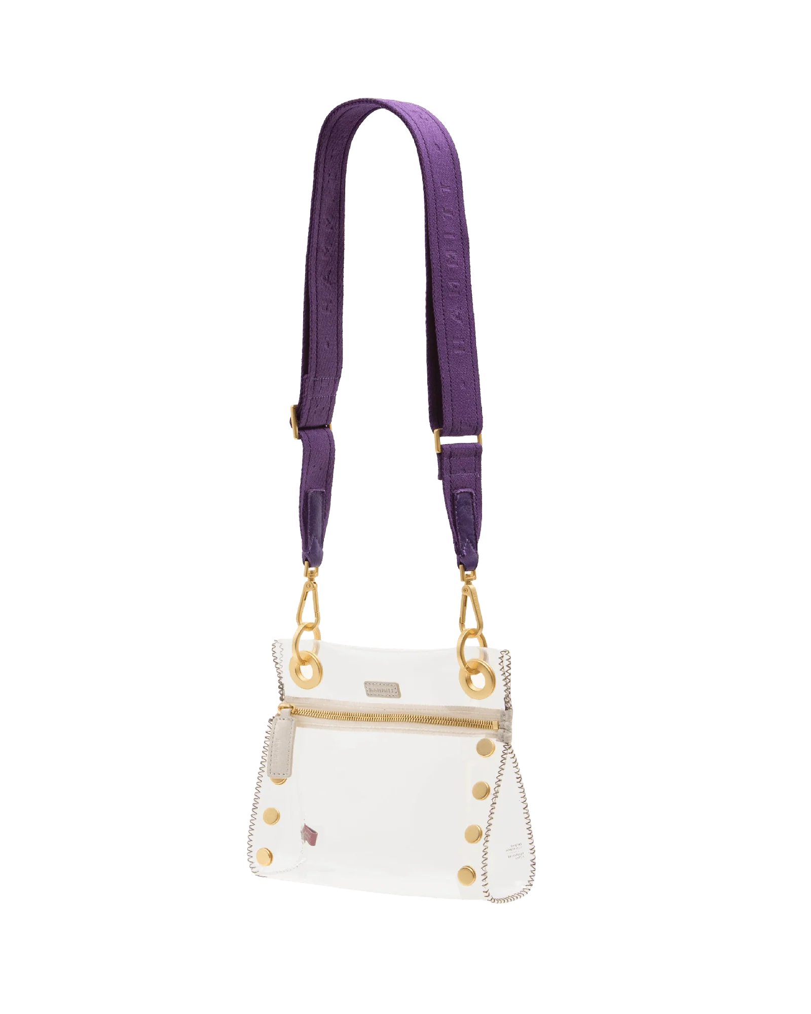 Webbing Crossbody Strap | Game Day Purple/Brushed Gold - Image 3
