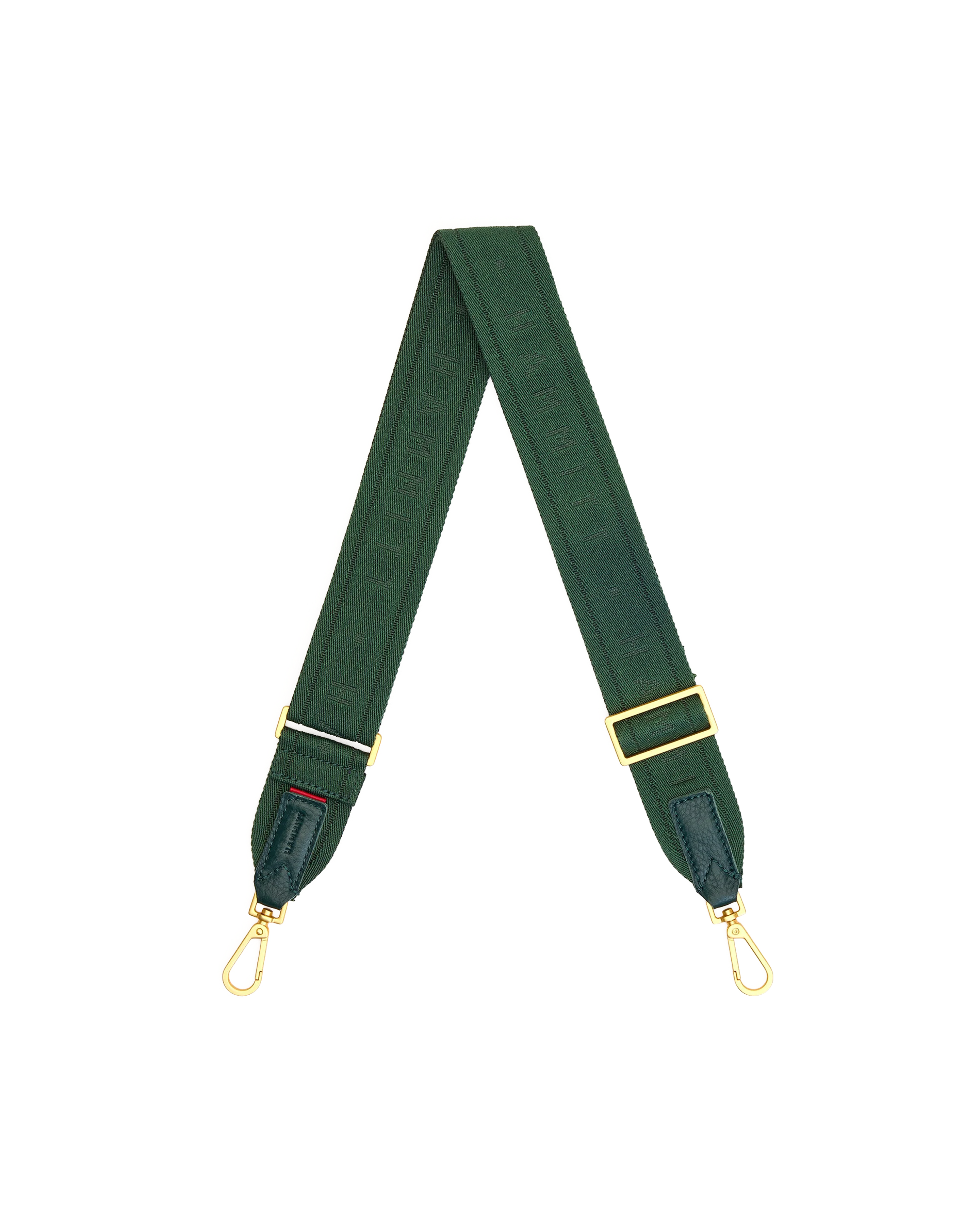 Webbing Crossbody Strap | Grove Green/Brushed Gold