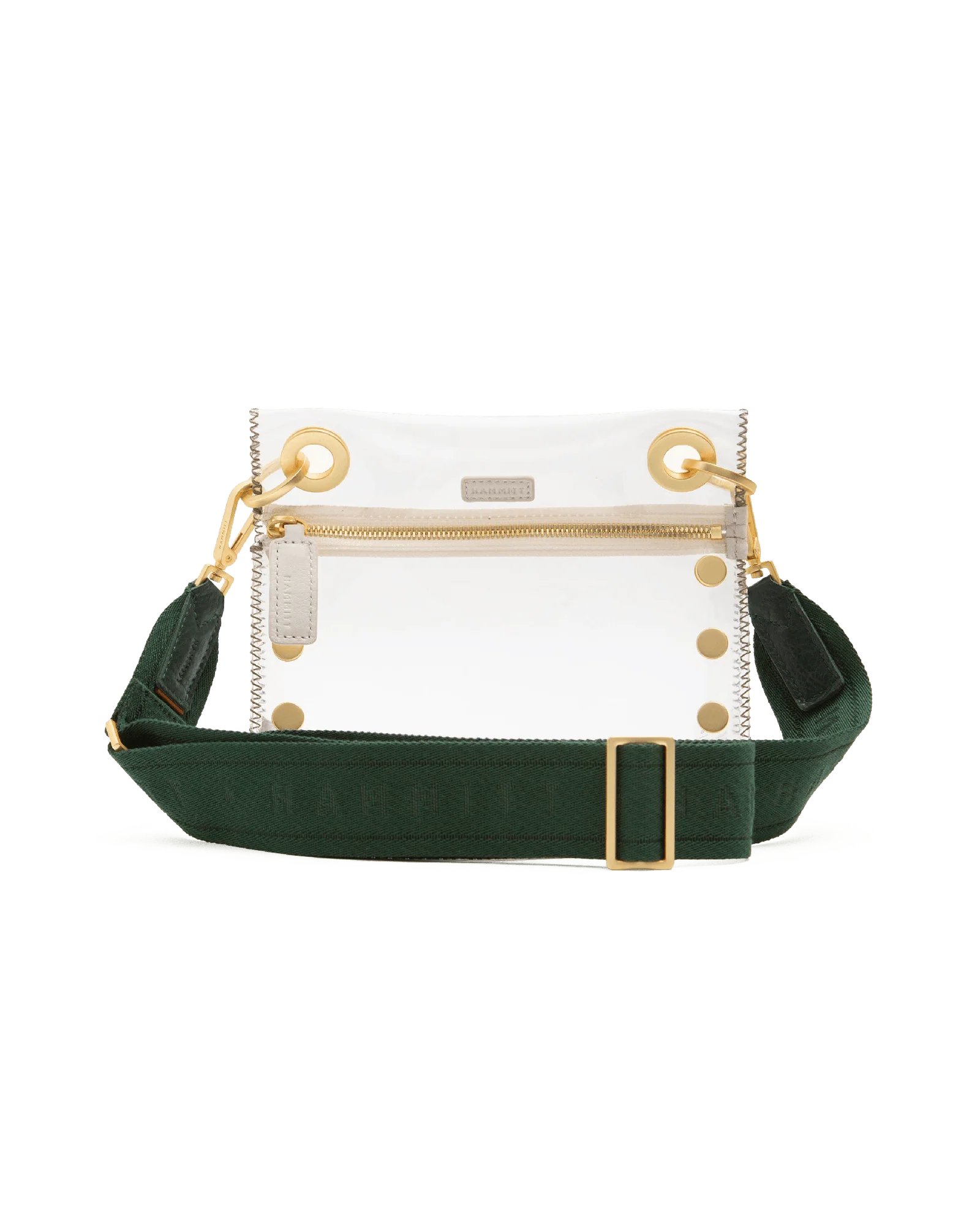 Webbing Crossbody Strap | Grove Green/Brushed Gold - Image 4