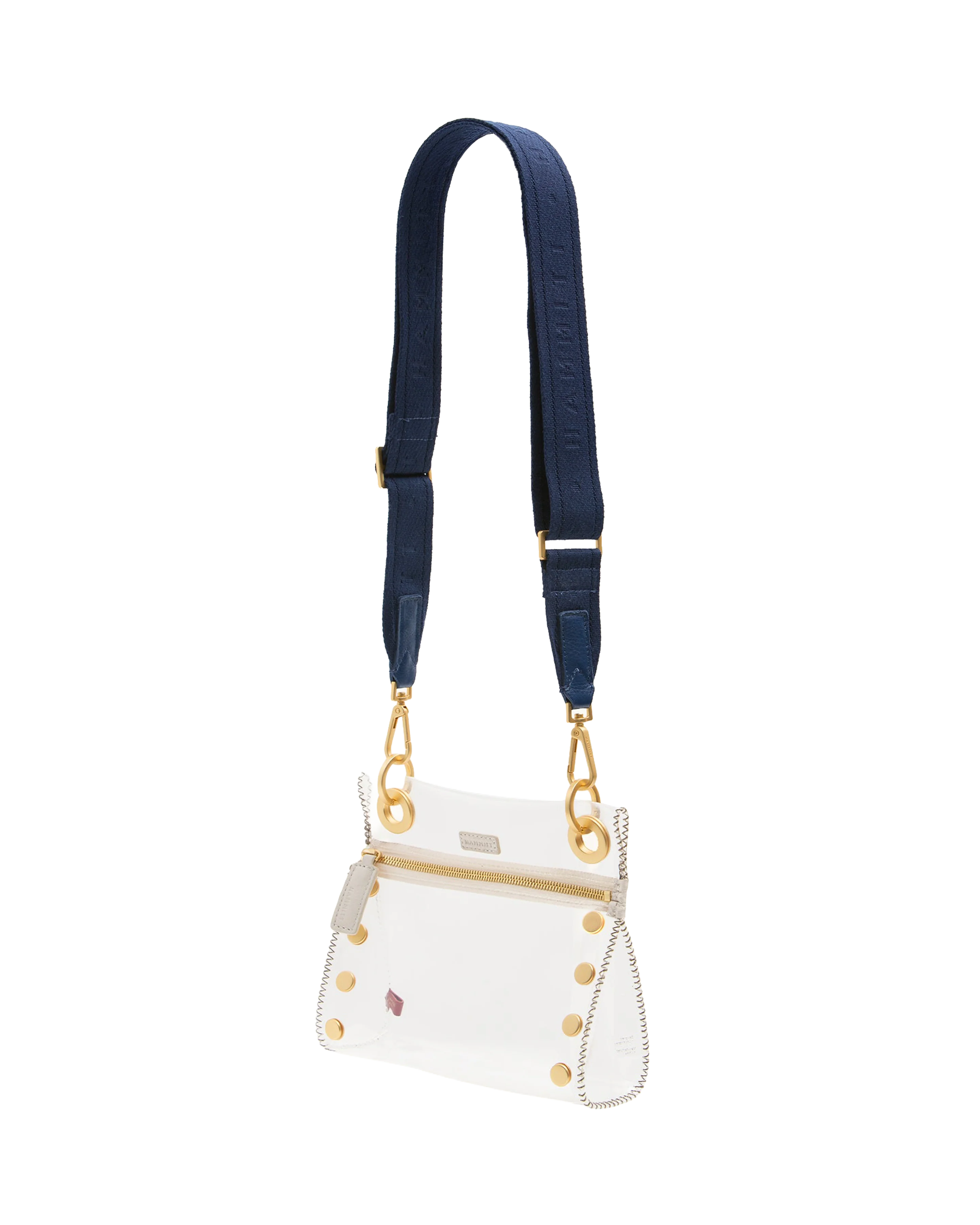 Webbing Crossbody Strap | Riviera Navy/Brushed Gold - Image 2