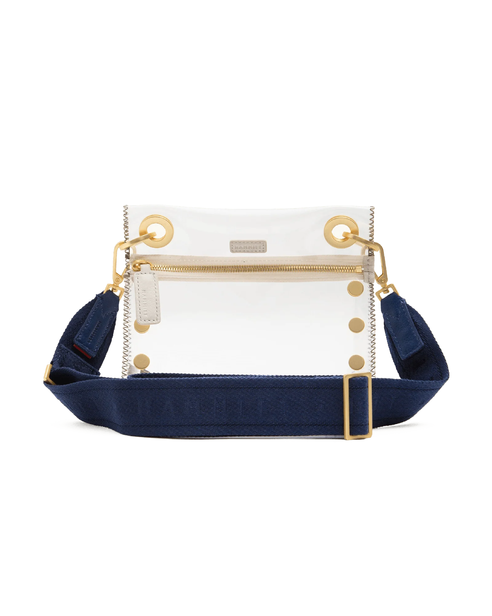 Webbing Crossbody Strap | Riviera Navy/Brushed Gold - Image 3