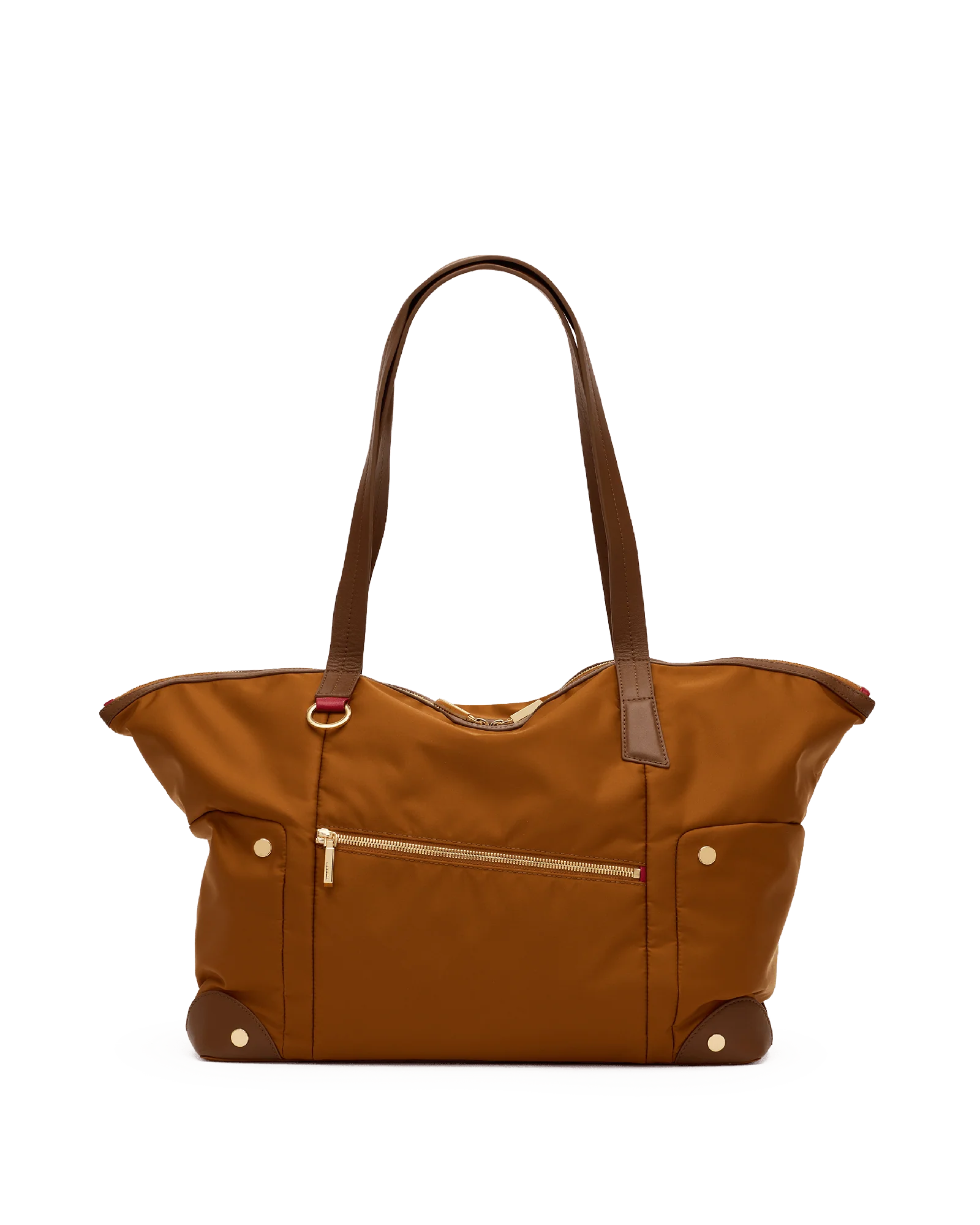 Zoe Tote | Amber Nylon/Gold