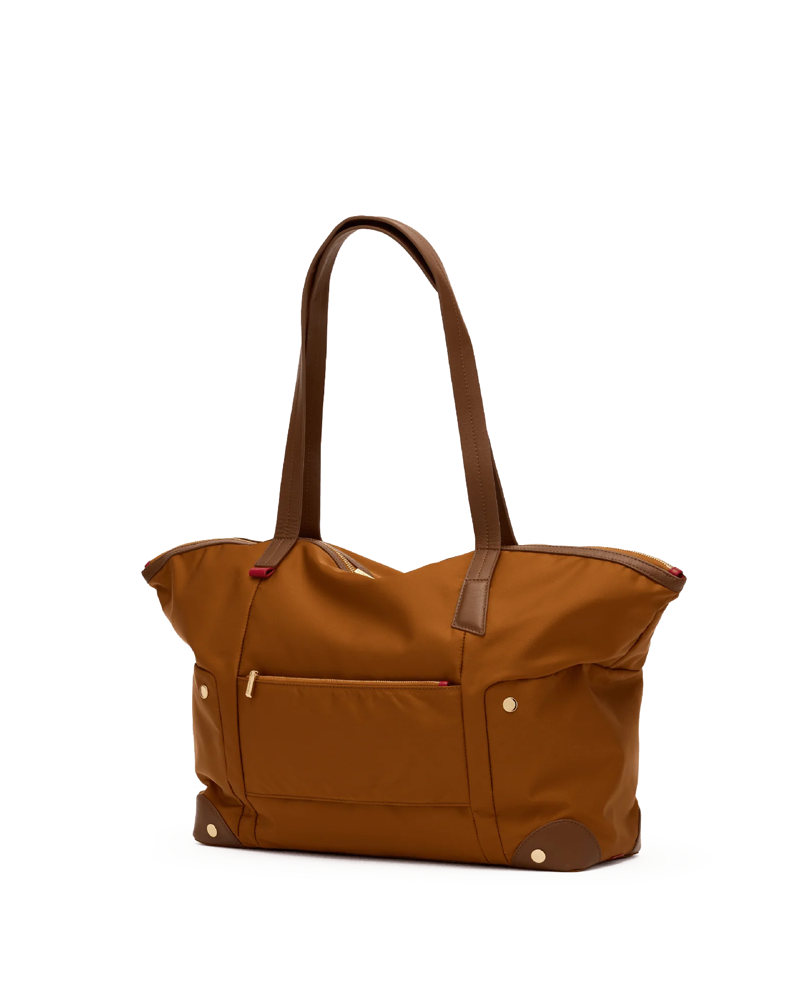 Zoe Tote | Amber Nylon/Gold - Image 10