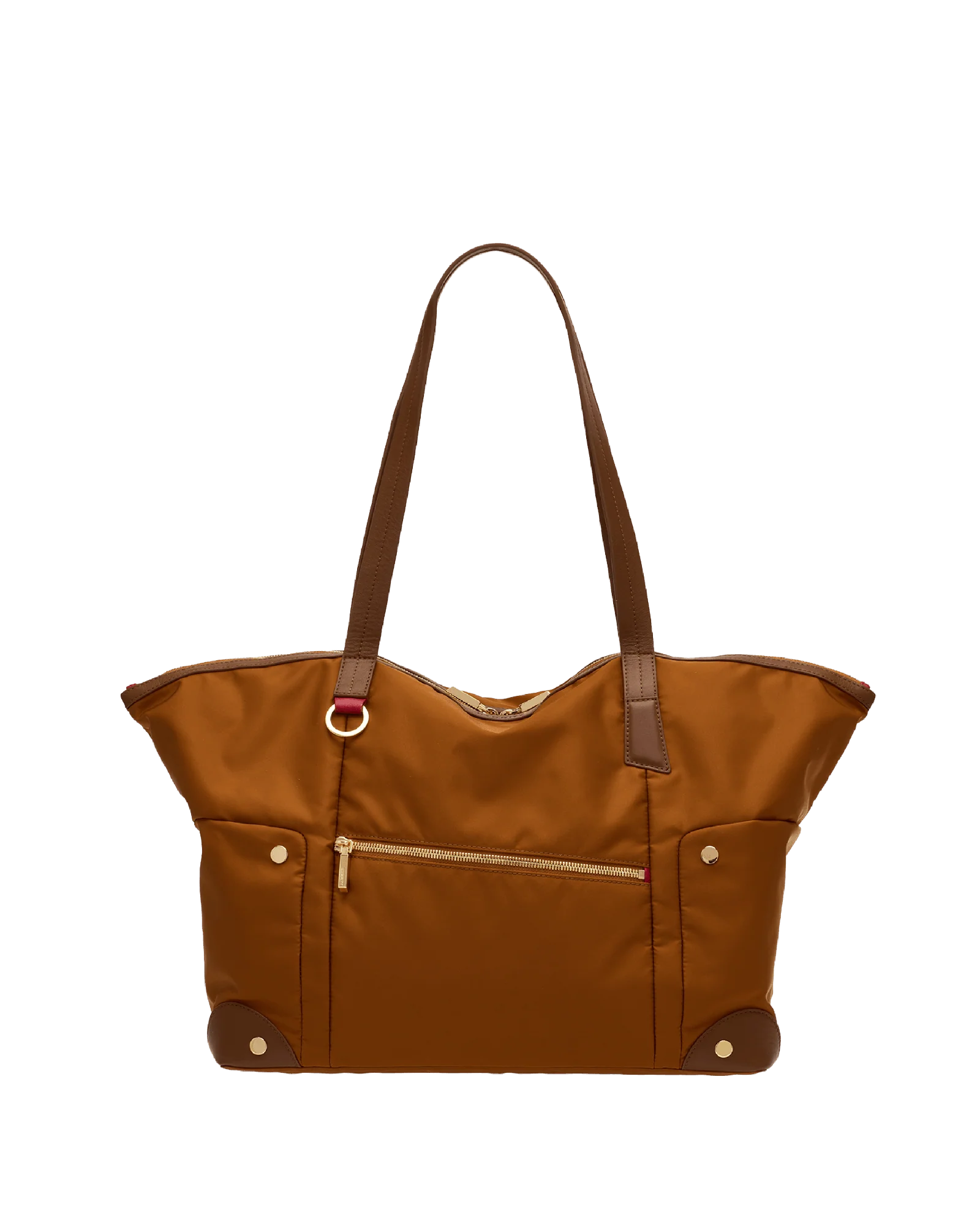 Zoe Tote | Amber Nylon/Gold - Image 11