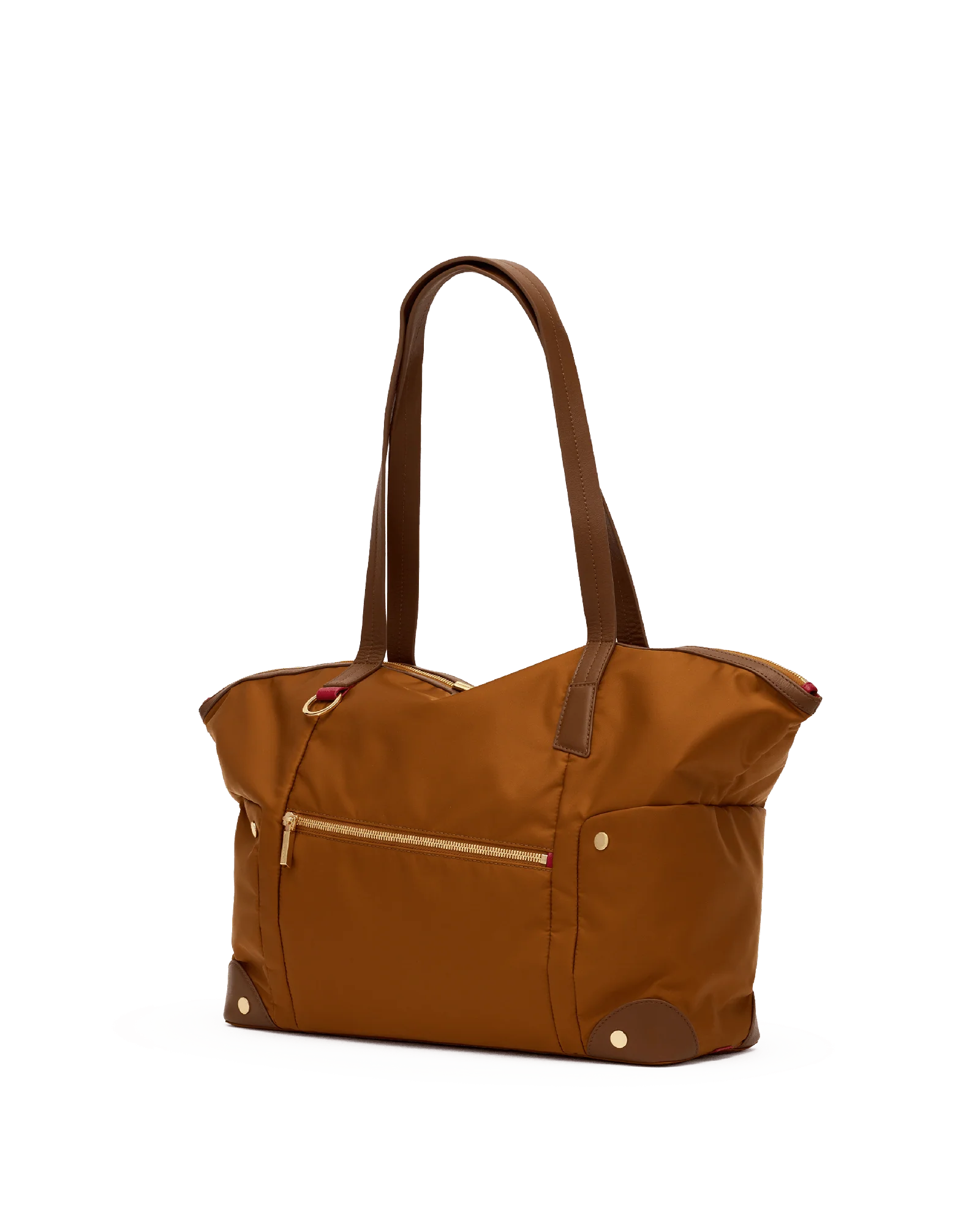 Zoe Tote | Amber Nylon/Gold - Image 9